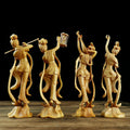 Boxwood Dunhuang Flying Apsaras in Wood